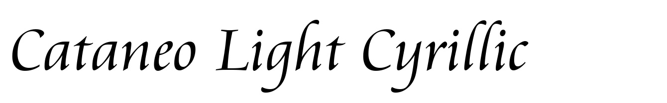 Cataneo Light Cyrillic